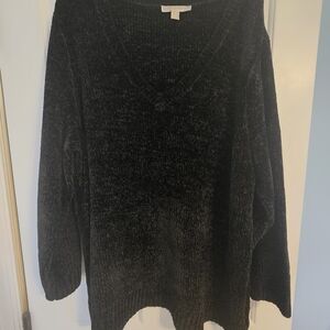 Michael Kors Black V-Neck Sweater, Size 3x